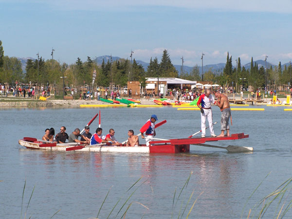 Joutes aquatiques sur le Lac de Beaulieu