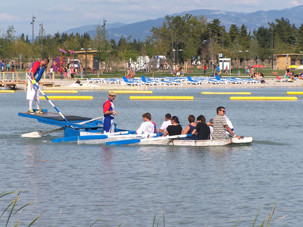 Joutes aquatiques sur le Lac de Beaulieu