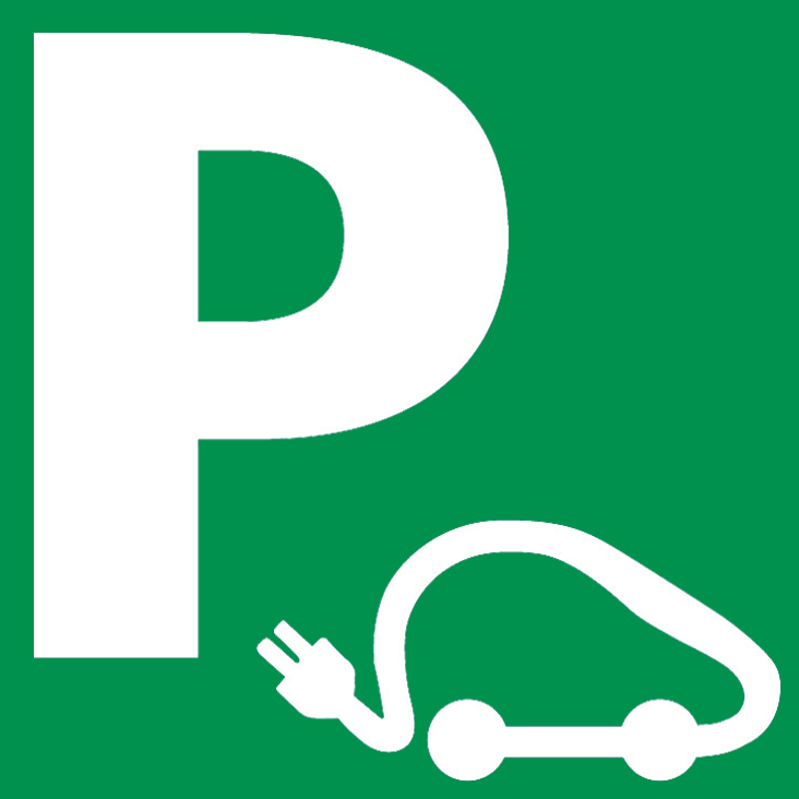 Logo bornes de rechargement véhicule électrique